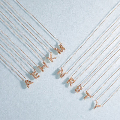 【WEB限定】K10 イエローゴールド ダイヤモンド イニシャル ネックレス（Y）