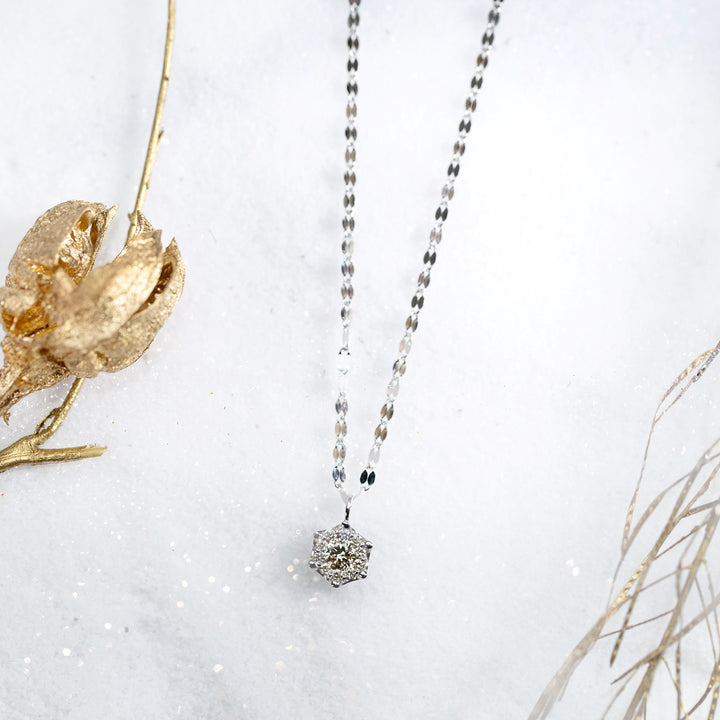 asta Iris】プラチナ ダイヤモンド ロングネックレス（トータル0.31ct