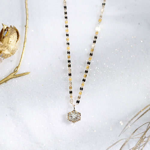 【asta Iris】K18 イエローゴールド ダイヤモンド ロングネックレス