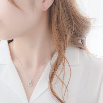 K10 ピンクゴールド ダイヤモンド ピアス