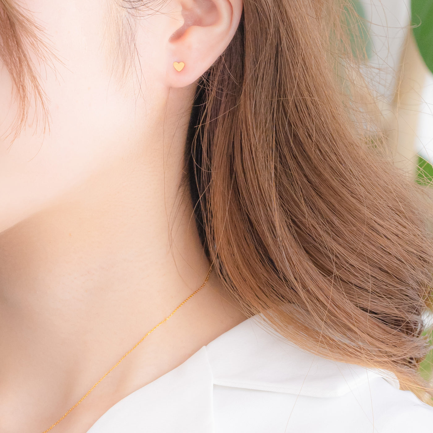 K18 イエローゴールド ハート ピアス （8157986357550