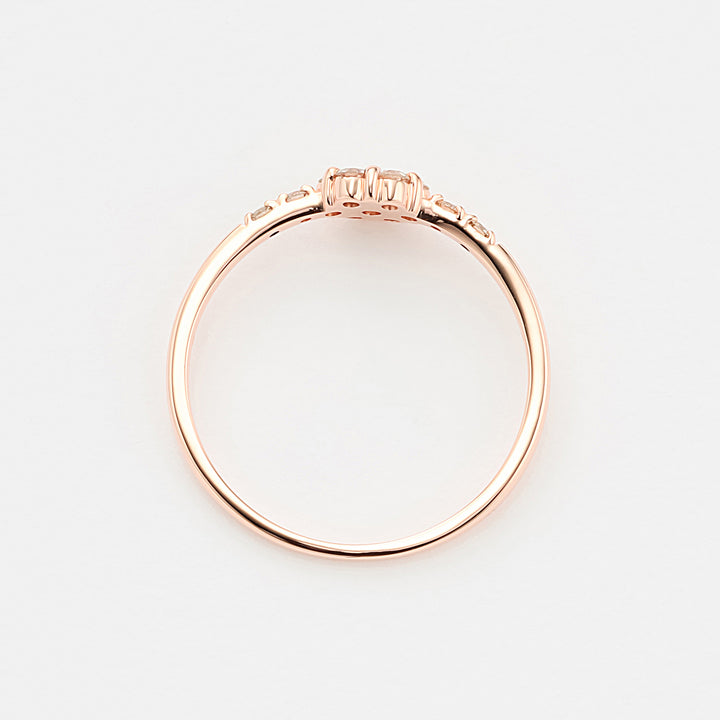 エテ 指輪 ピンクゴールド K10 9号 K10ピンクゴールドリング(RFR050-002)|TSUTSUMI（ジュエリー