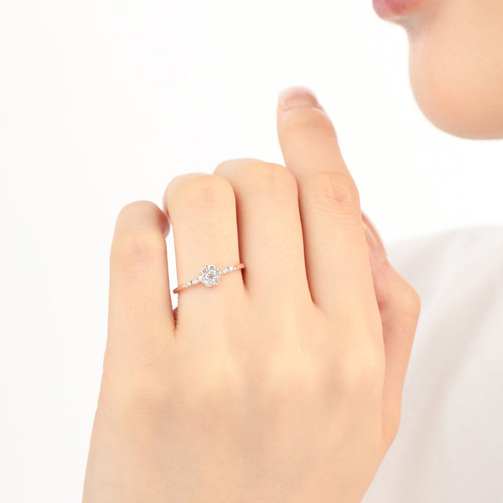 WESTMINSTER リング ピンクゴールド K10 ピンクゴールド ダイヤモンド フラワー リング