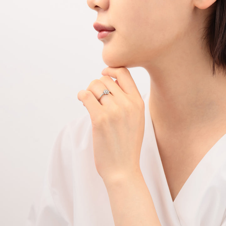 プラチナ ダイヤモンド リング（0.29ct） （7609317261469