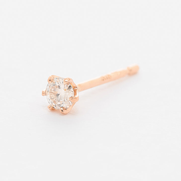 WEB限定】K18 ピンクゴールド ダイヤモンド ピアス（0.12ct
