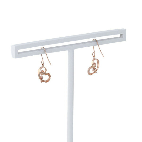 エステール　K18 ピンクゴールド キュービックジルコニア アメリカン ピアス K18 ピンクゴールド キュービックジルコニア フック ピアス（S