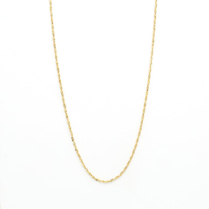 ヴェル ゴールド55cm K18 イエローゴールド デザインネックレス（45cm