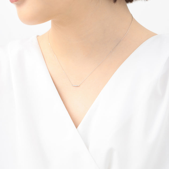 K10 ホワイトゴールド ダイヤモンド ネックレス （7616200540317