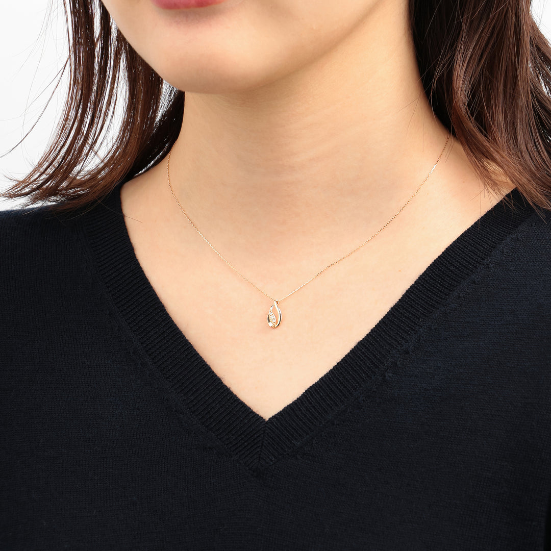 K10 イエローゴールド ダイヤモンド ネックレス （7282181898397