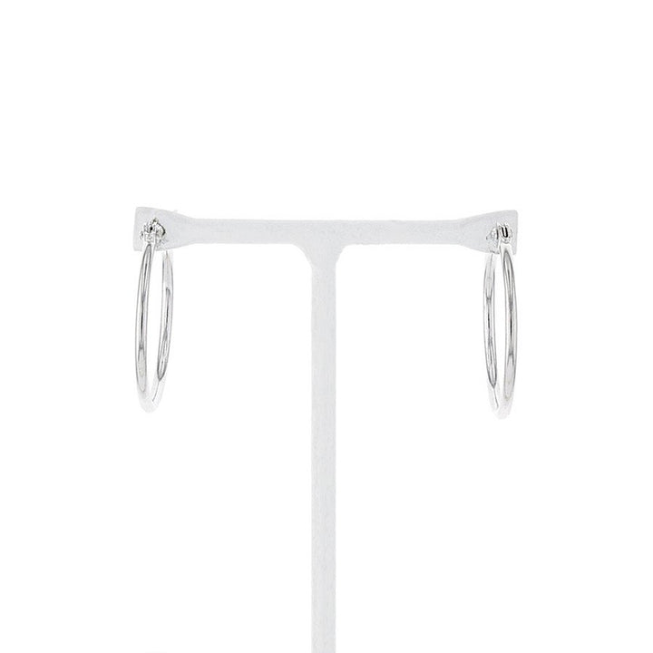 K18 ホワイトゴールド フープピアス（15mm） （7282157256861