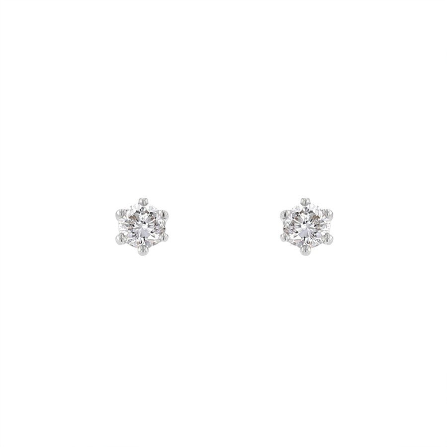 プラチナ ダイヤモンド ピアス（0.2ct） （7282157781149