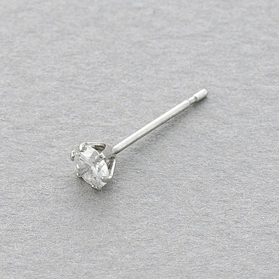 プラチナ ダイヤモンド ピアス（0.30ct）<H&C証明カード/スコープ付>