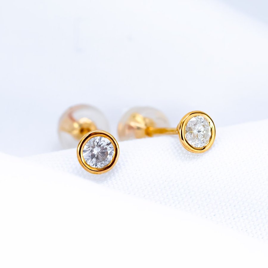 WEB限定】K18 イエローゴールド ダイヤモンド ピアス（0.26ct） （7277481525405）– エステール公式通販｜ESTELLE  JEWEL GARDEN