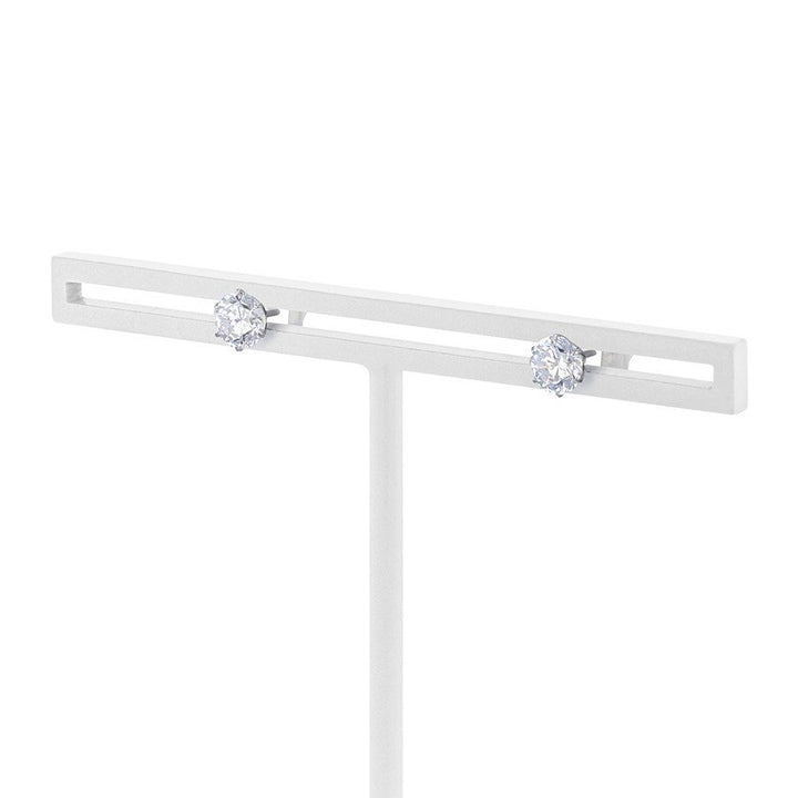 ドラマ着用】プラチナ キュービックジルコニア ピアス（L