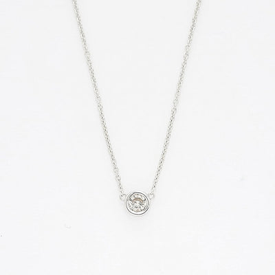 【WEB限定】K18 ホワイトゴールド ダイヤモンド ネックレス（0.12ct） エステールジュエルガーデン(ESTELLE JEWEL GARDEN) 公式通販サイト