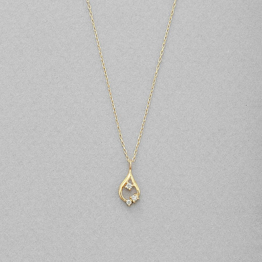 K10 イエローゴールド ダイヤモンド しずく ネックレス エステールジュエルガーデン(ESTELLE JEWEL GARDEN) 公式通販サイト