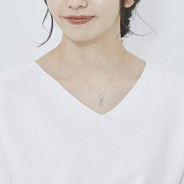 受注生産】プラチナ ダイヤモンド ネックレス（0.20ct  