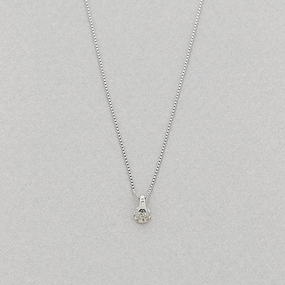 プラチナ ダイヤモンド ネックレス（0.15ct）