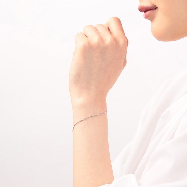 K18 ホワイトゴールド ブレスレット （7396266737821）– エステール